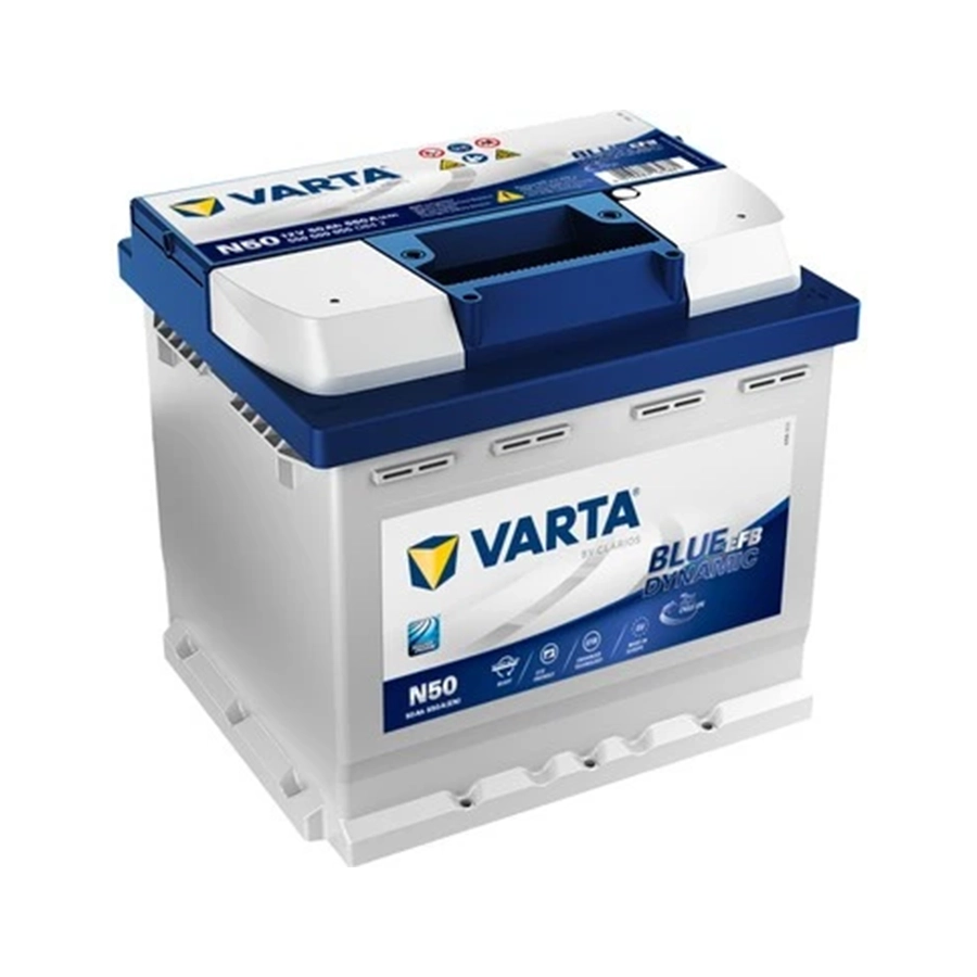 Varta 12 Volt 50 Ah Amper EFB Start & Stop Akü