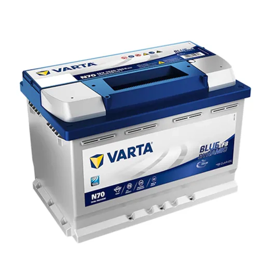 Varta 12 Volt 70 Ah EFB Start & Stop Akü